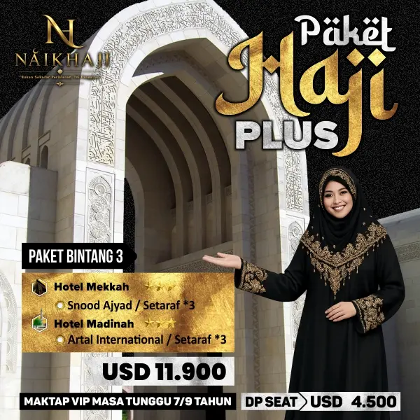 Paket Haji Plus Kuota Resmi Berangkat 2027 Bintang 3